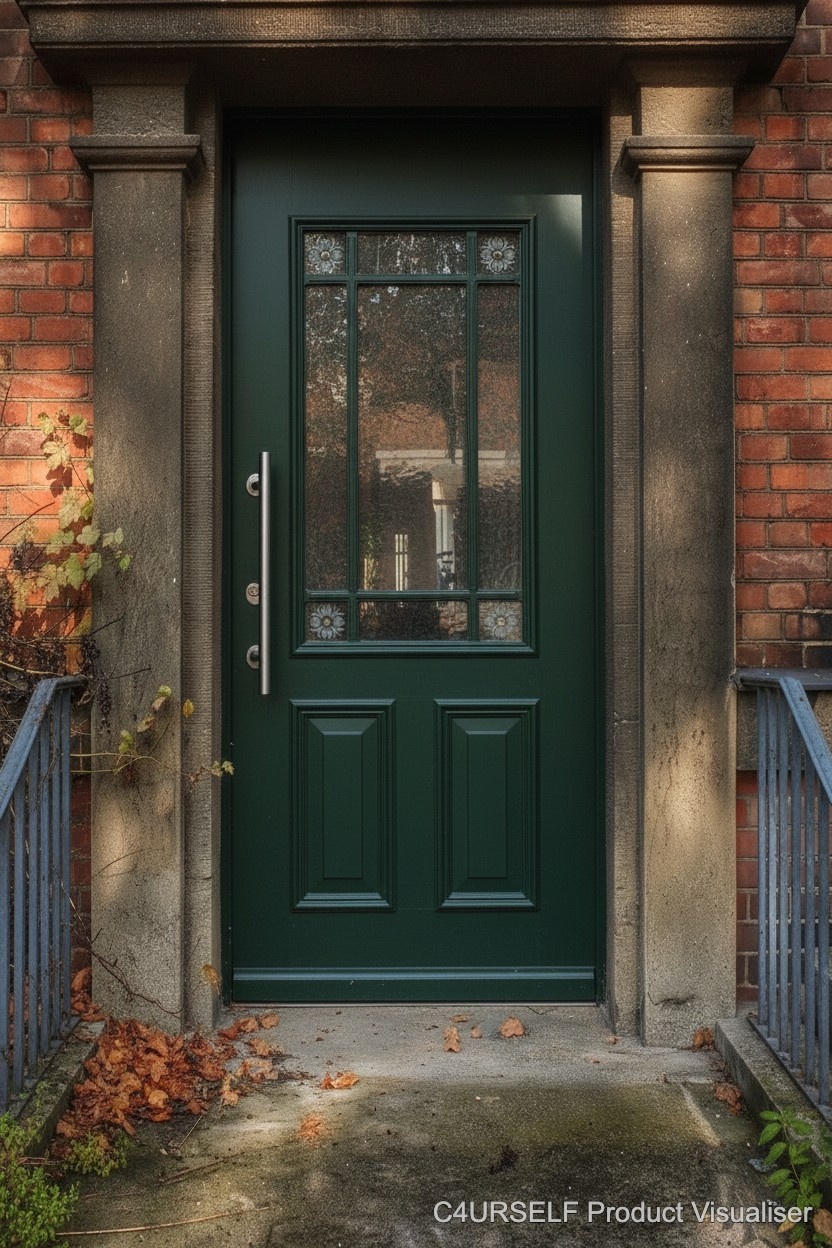 After - Old wood door replacement